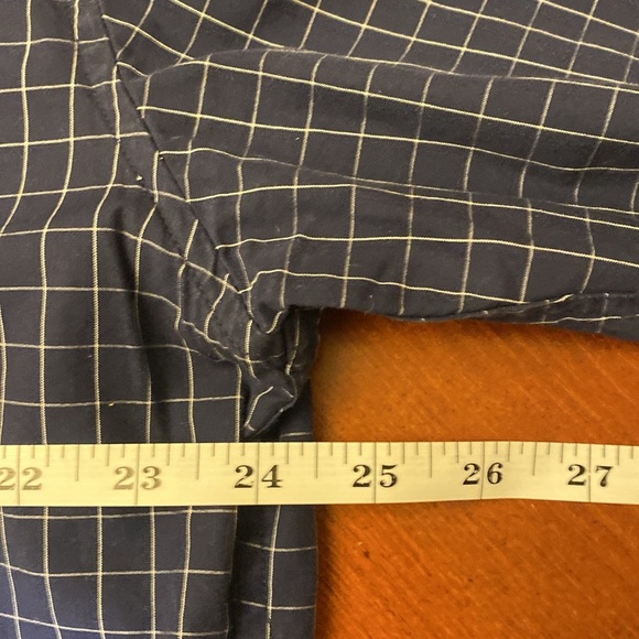 Tommy Hilfiger XXL Men’s Shirt Button Down Long Sleeve Navy Check - Picture 8 of 10